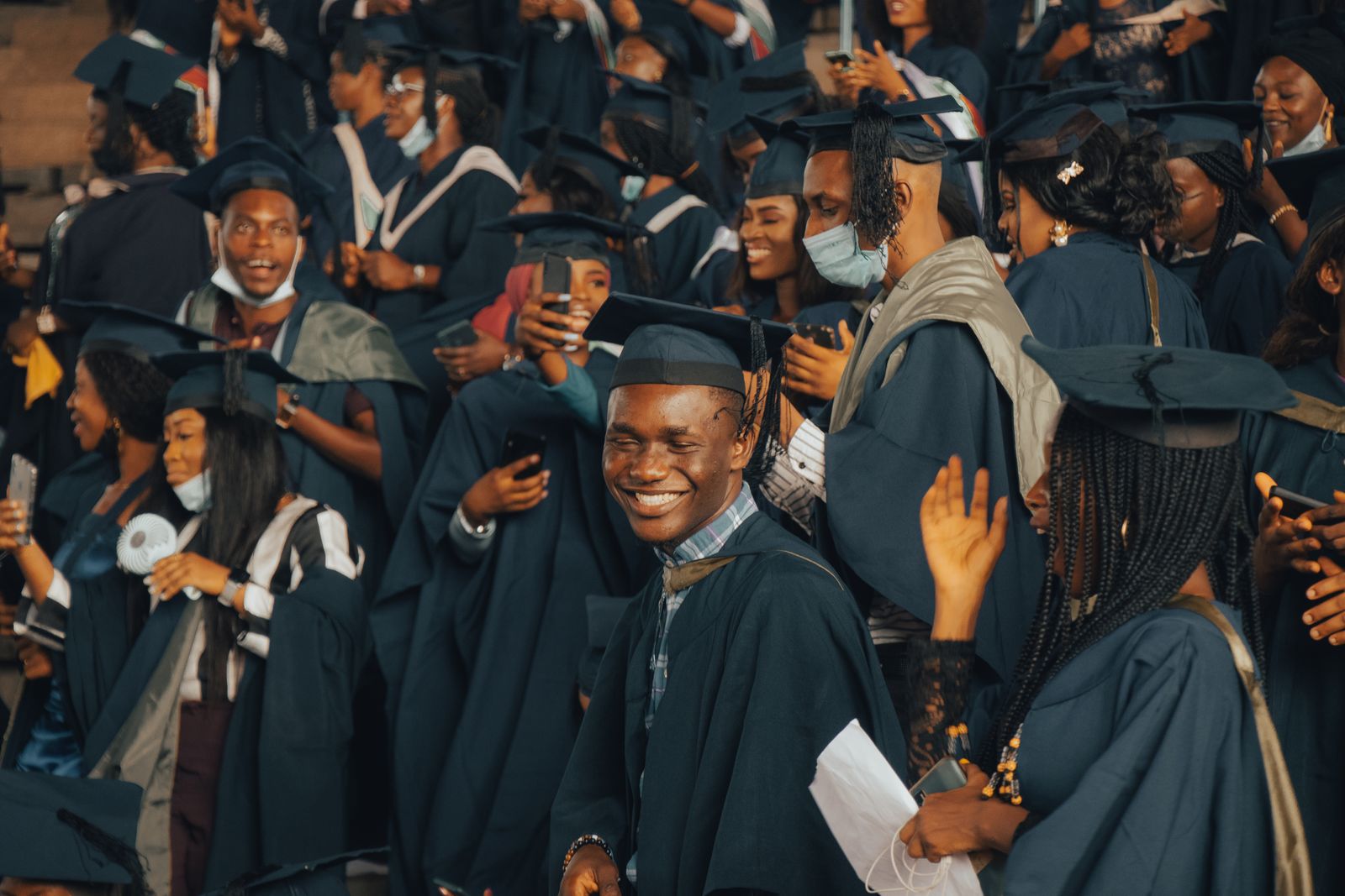 A graduating IUniversity student at Convocation